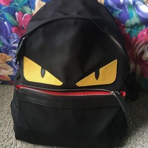 FENDI black bag bugs - Monster Selleria backpack